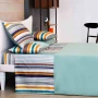Completo Lenzuola - su Misura - Raso TC300 Extra Fine di Puro Cotone - Stripe